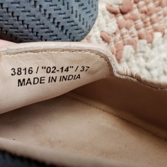 Summertime Bohemian Loafers Perforated Leather Suede size EU 37 / US 6.5 - Picture 10 of 14